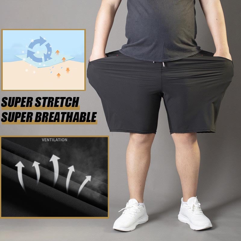 🩳❄️ 50% Rabatt!  Stretch Shorts aus Eisseide – Leicht, Kühl & Elastisch für Sommer & Freizeit