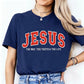 Lustiges T-Shirt für Damen mit Jesus-Print