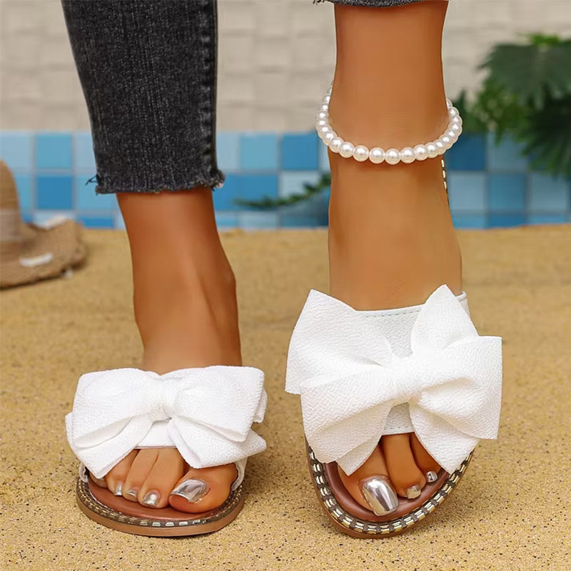 🥳SCHLUSSVERKAUF 2026🥳💞50 % RABATT | Schicke Sandalen mit Schleife für Damen