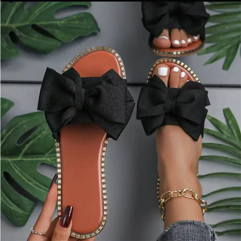 🥳SCHLUSSVERKAUF 2026🥳💞50 % RABATT | Schicke Sandalen mit Schleife für Damen