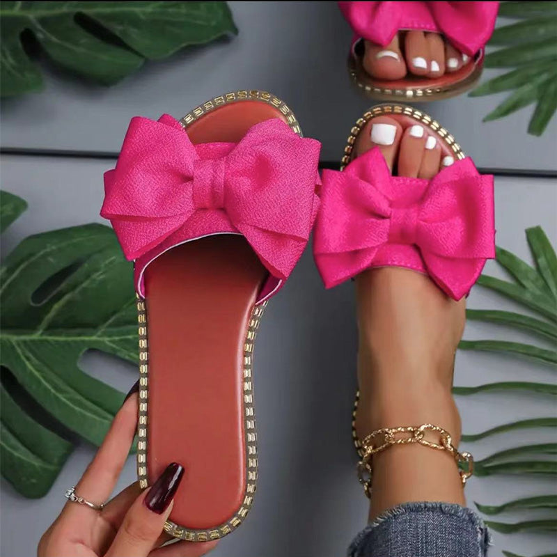 🥳SCHLUSSVERKAUF 2026🥳💞50 % RABATT | Schicke Sandalen mit Schleife für Damen
