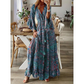 Women's Bohemian Floral Maxi Dress
