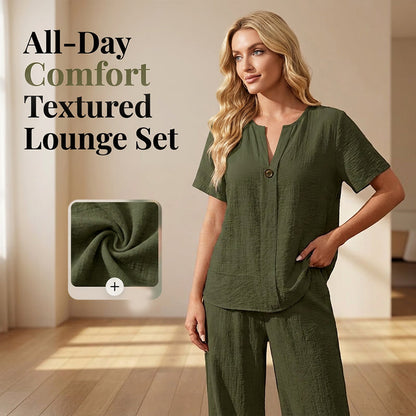 Damen 2-teiliges Freizeit-Set: Oberteil und Hose