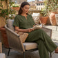 Damen 2-teiliges Freizeit-Set: Oberteil und Hose