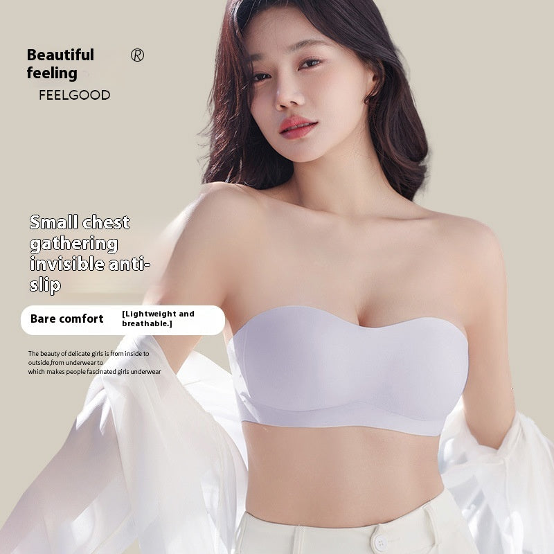 Nahtloser rutschfester Bandeau-BH