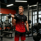 Herren-Set mit Farbverlauf: T-Shirt und Shorts