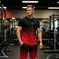 Herren-Set mit Farbverlauf: T-Shirt und Shorts