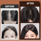 Toppers de Cabello Negro Natural con Clips para Mujer