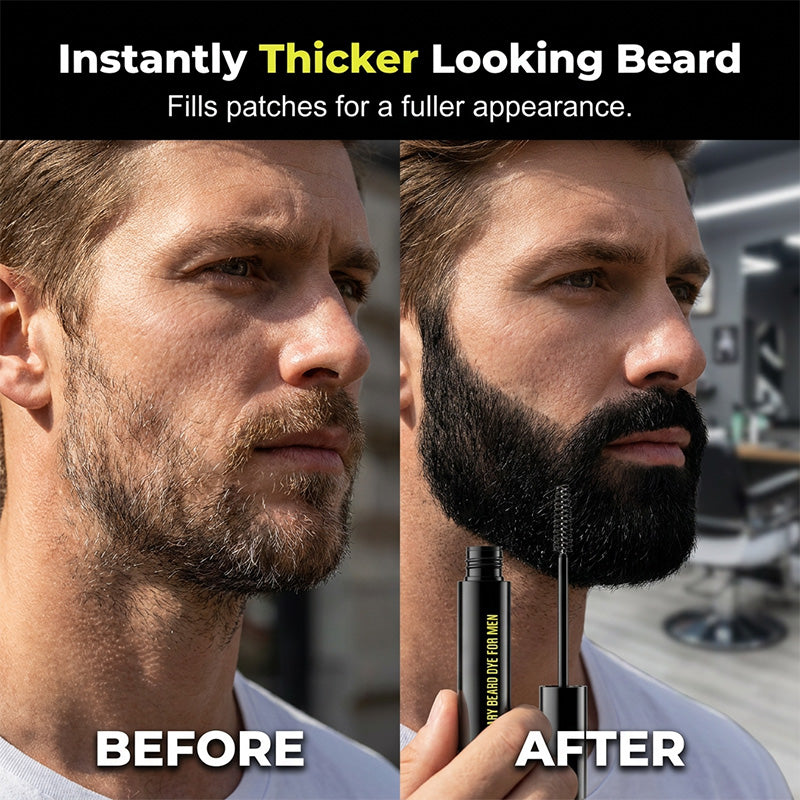 ⏰ Nur noch heute 50% Rabatt! 🧔 Herren Bart- & Augenbrauen-Färbestift zur sofortigen Abdeckung grauer Haare, abwaschbare sanfte Formel mit Präzisionsbürste für natürliches Ergebnis ✨