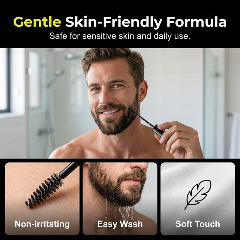 ⏰ Nur noch heute 50% Rabatt! 🧔 Herren Bart- & Augenbrauen-Färbestift zur sofortigen Abdeckung grauer Haare, abwaschbare sanfte Formel mit Präzisionsbürste für natürliches Ergebnis ✨