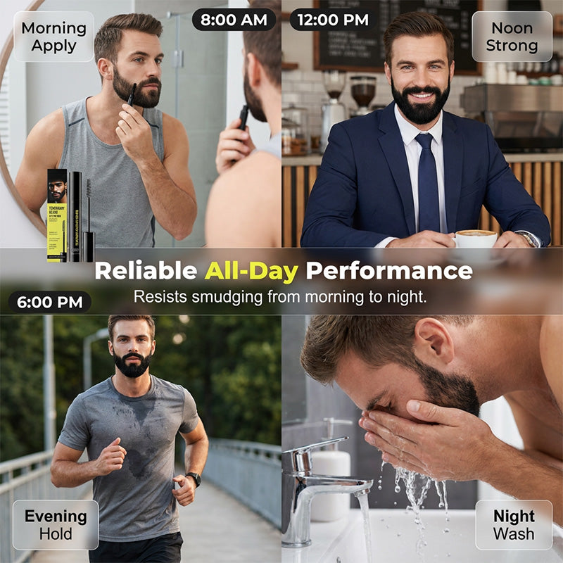 ⏰ Nur noch heute 50% Rabatt! 🧔 Herren Bart- & Augenbrauen-Färbestift zur sofortigen Abdeckung grauer Haare, abwaschbare sanfte Formel mit Präzisionsbürste für natürliches Ergebnis ✨