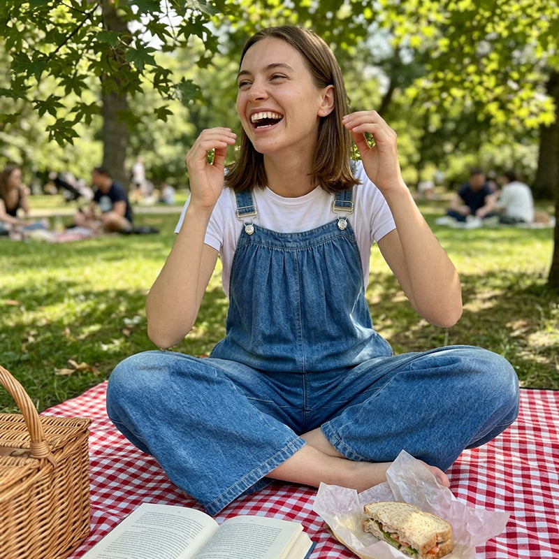 👖Versandkostenfrei⏰ Nur noch heute 50% Rabatt! ❣️ NEU eingetroffen! Locker geschnittene Damen Denim Latzhose mit Wide-Leg-Beinen | Super bequem & modisch für Sommer, Freizeitausflüge und Urlaub ✨