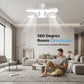 🌬️ 50 % RABATT FÜR BEGRENZTE ZEIT! 💡 Doppelkopf Deckenventilator mit LED Beleuchtung – Einstellbare Lüfterköpfe, leiser Motor & Fernbedienung für Wohn- und Schlafzimmer