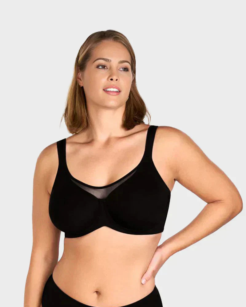 ⏳Letzter Tag – Sonderpreis nur €13,99!! 💐  Eleganter, vollständig bedeckender Transparent-BH für Damen in Übergrößen