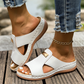 ⏰ Nur noch heute 50% Rabatt! 👡 Damen Zehenfreie Keilsandalen mit leichtem EVA-Sohle & dekorativem Metallverschluss | Bequeme Sommersandalen für Strand, Stadtbummel & Alltag ☀️