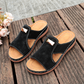 ⏰ Nur noch heute 50% Rabatt! 👡 Damen Zehenfreie Keilsandalen mit leichtem EVA-Sohle & dekorativem Metallverschluss | Bequeme Sommersandalen für Strand, Stadtbummel & Alltag ☀️