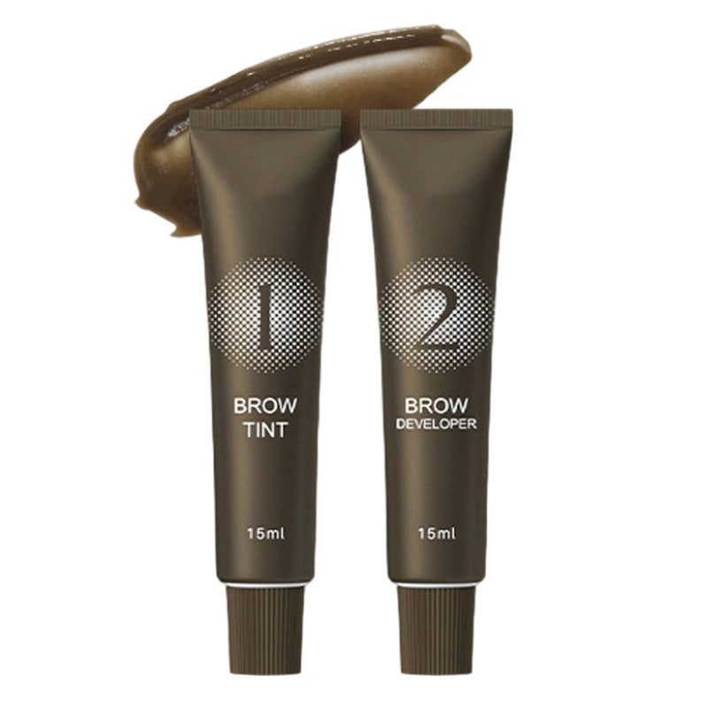 ⏰ Nur noch heute 50% Rabatt! 🖌️ 2-in-1 Henna Färbeset für Augenbrauen & Wimpern | Semi-permanente natürliche Farbcreme mit komplettem Zubehör für einfache Anwendung zu Hause ✨