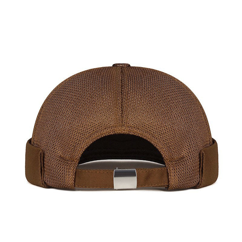Adjustable Mesh Brimless Docker Cap