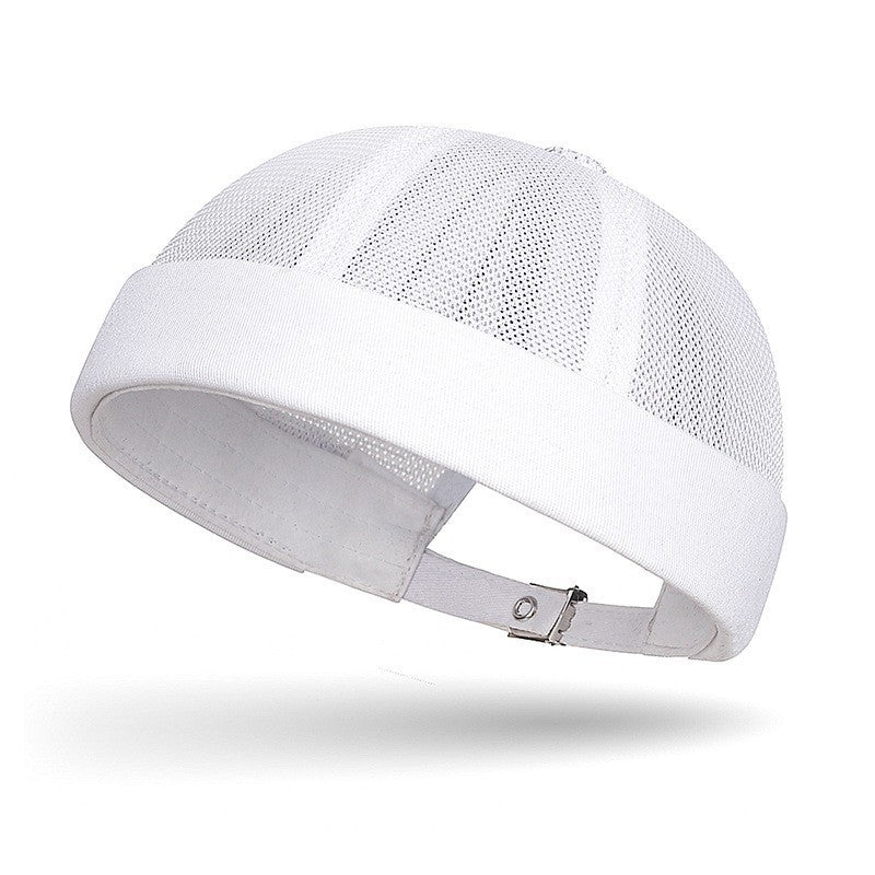 Adjustable Mesh Brimless Docker Cap