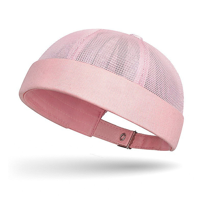 Adjustable Mesh Brimless Docker Cap