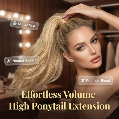 ⏰ Nur noch heute 50% Rabatt! 🎀 Mehrlagige Hoch-Pferdeschwanz Haarverlängerung | Sicherer Halt, natürliche Sprungkraft & Premium-Mischung für sofort volles Haarvolumen ✨