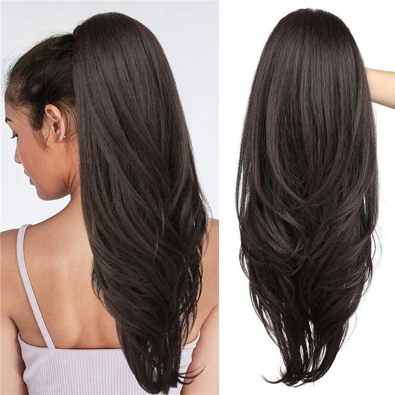 ⏰ Nur noch heute 50% Rabatt! 🎀 Mehrlagige Hoch-Pferdeschwanz Haarverlängerung | Sicherer Halt, natürliche Sprungkraft & Premium-Mischung für sofort volles Haarvolumen ✨