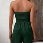 ⏰ Nur noch heute 50% Rabatt! 👗 Damen trägerloser Jumpsuit mit Rüschen-Bandeau, geraffter Oberteil & Taillenkordel, lockere Shorts-Beine – 7 Farben zur Auswahl für Sommer & Urlaub ✨