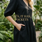 ⏰ Nur noch heute 50% Rabatt! 🖤 Damen locker fallendes Freizeitkleid mit V-Ausschnitt & Puff-Kurzärmeln, luftiger Stoff für entspannte Sommertage, Alltag & Urlaub ✨