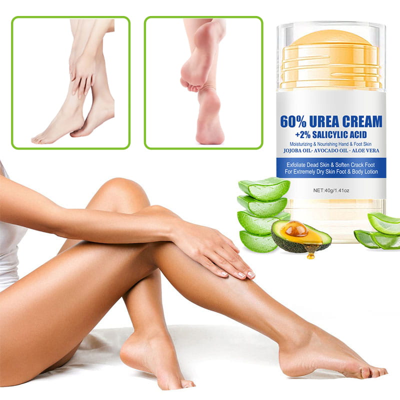 ⏰ Nur noch heute 50% Rabatt! 🦶 Feuchtigkeitsspendende exfolierende Fußcreme mit 60% Harnstoff & 2% Salicylsäure, pflegt rissige trockene Füße mit Aloe Vera, Jojoba- & Avocadoöl ✨