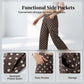 Women's Casual Polka Dot Wide Leg Pants