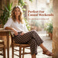 Women's Casual Polka Dot Wide Leg Pants