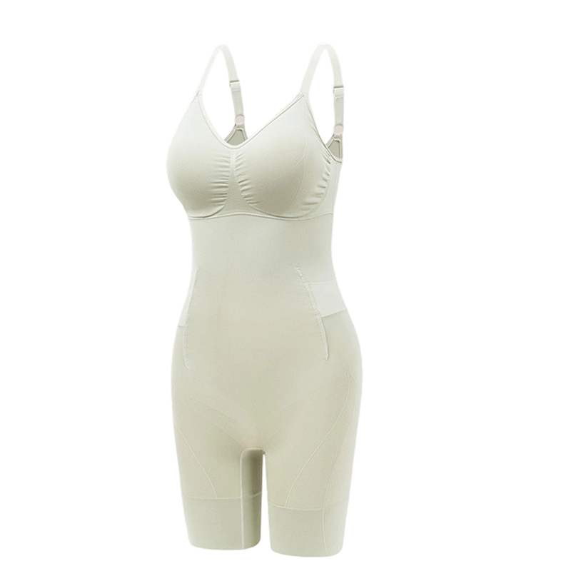 ⏰ Nur noch heute 50% Rabatt! 🩱 Nahtloser figurformender Damen Shapewear-Body mit Trägern, atmungsaktiver weicher Stoff, gezielte Kontrolle für Taille, Bauch, Hüften & Oberschenkel unter jedem Outfit ✨