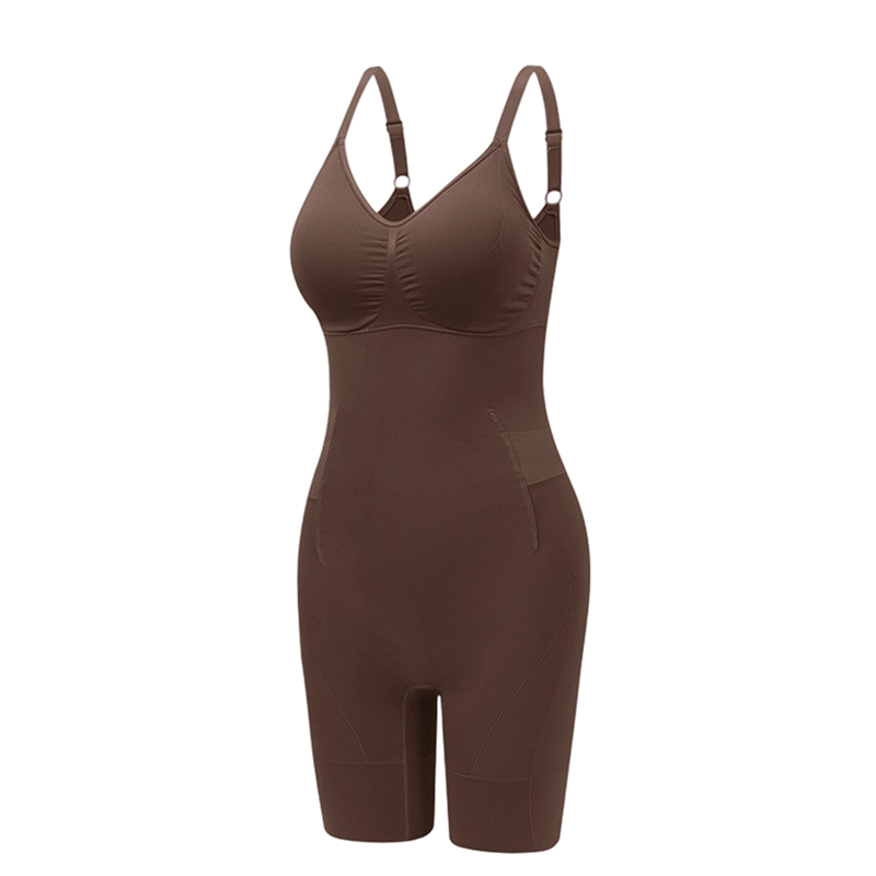 ⏰ Nur noch heute 50% Rabatt! 🩱 Nahtloser figurformender Damen Shapewear-Body mit Trägern, atmungsaktiver weicher Stoff, gezielte Kontrolle für Taille, Bauch, Hüften & Oberschenkel unter jedem Outfit ✨