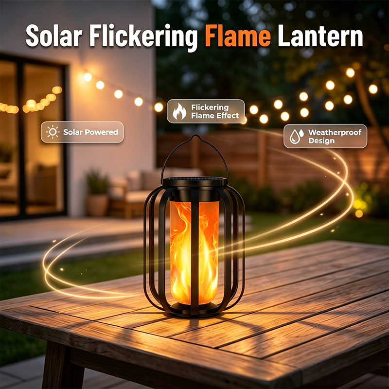 🔥 Heute -50 %! 🏮 Solar-Flackerflammen-Laterne