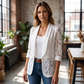 👚 50% Rabatt: Lässiger Spitzenblazer mit Blumenmuster | Leicht & atmungsaktiv für Sommer & Büro ✨