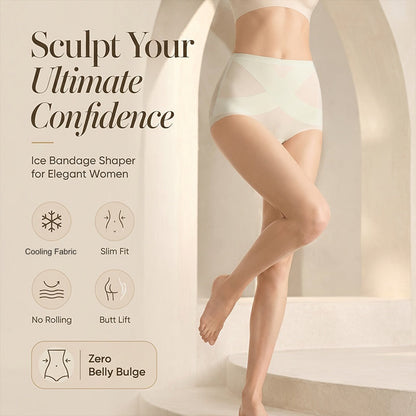 🔥 Letzter Tag! 50% Rabatt Damen Nahtlose Bauchweg-Shaping-Slips ❄️ Kühlende figurformende Unterwäsche mit Po-Lift-Effekt