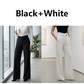 ⏰ Nur noch heute 50% Rabatt! 🤍 Damen High-Waist Weithose mit asymmetrischem Taillendetail, Mikro-Stretch Stoff, knitterfrei & figurformend für Büro, Alltag und elegante Anlässe ✨