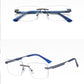 ⏰ Nur noch heute 50% Rabatt! 👓 Randlose Blaulicht-Brille mit leichtem Metallgestell, druckfreie Nasenpads, augenschonend für Büro, Gaming & als Geschenk ✨