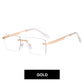 ⏰ Nur noch heute 50% Rabatt! 👓 Randlose Blaulicht-Brille mit leichtem Metallgestell, druckfreie Nasenpads, augenschonend für Büro, Gaming & als Geschenk ✨