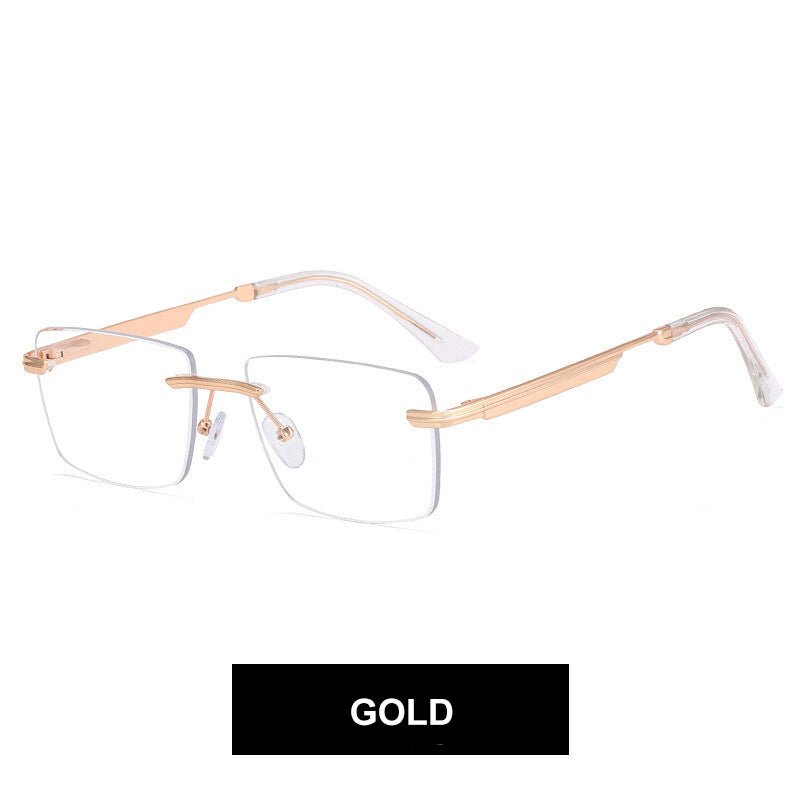 ⏰ Nur noch heute 50% Rabatt! 👓 Randlose Blaulicht-Brille mit leichtem Metallgestell, druckfreie Nasenpads, augenschonend für Büro, Gaming & als Geschenk ✨