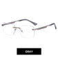 ⏰ Nur noch heute 50% Rabatt! 👓 Randlose Blaulicht-Brille mit leichtem Metallgestell, druckfreie Nasenpads, augenschonend für Büro, Gaming & als Geschenk ✨