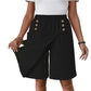 🔥 Letzter Tag! 50% Rabatt Damen Wickel-Skort knielang 🌿 Asymmetrischer Retro-Hosenrock mit Taschen – figurfreundlich & alltagstauglich