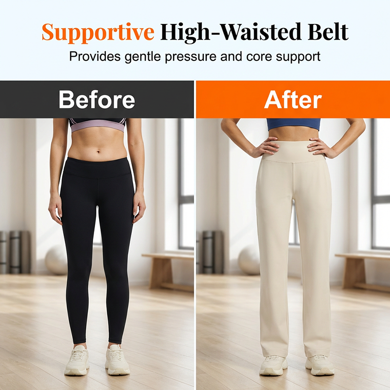 Figure-Flattering Straight-Leg Yoga Pants