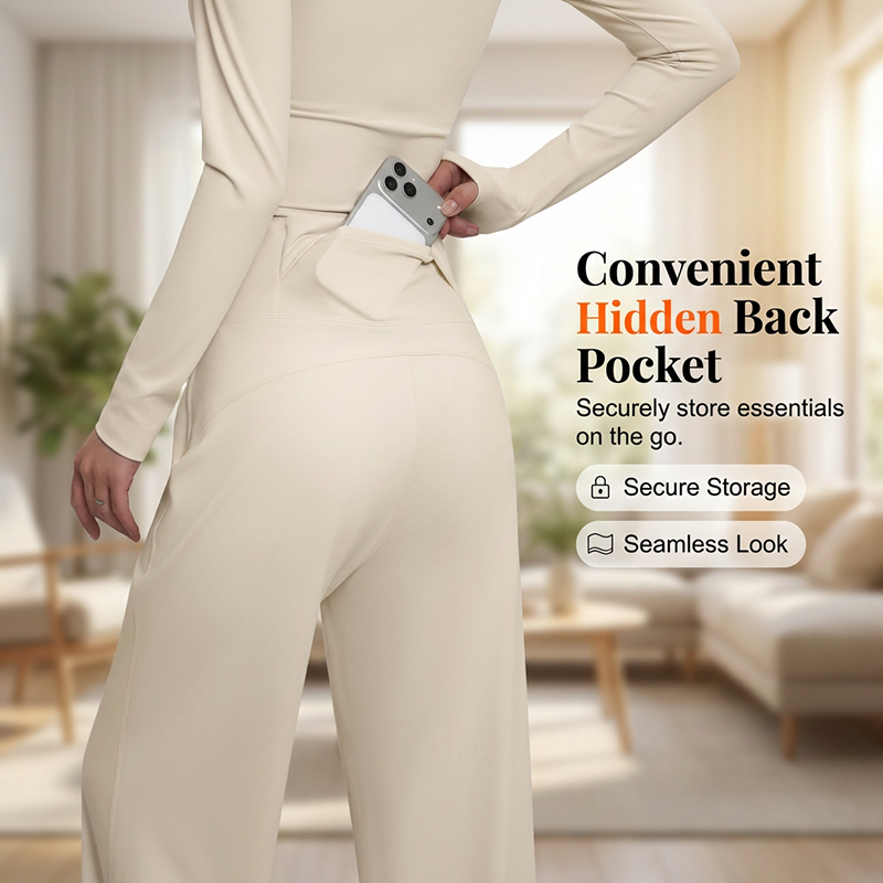 Figure-Flattering Straight-Leg Yoga Pants