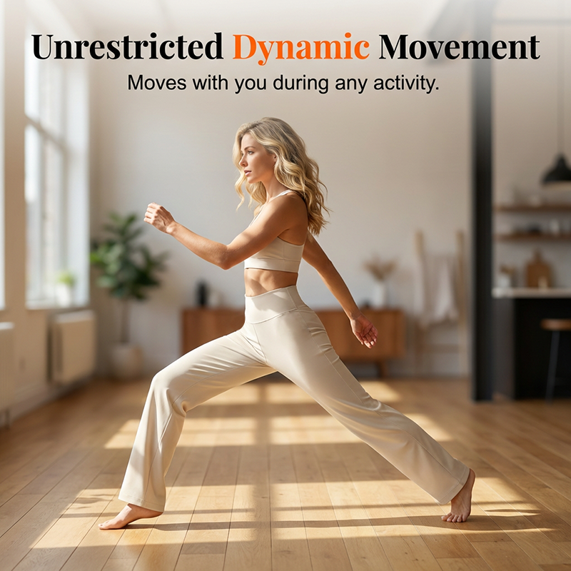 Figure-Flattering Straight-Leg Yoga Pants