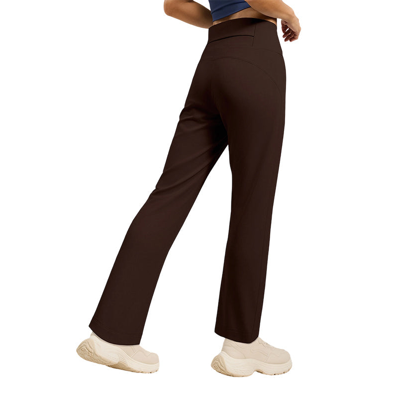 Figure-Flattering Straight-Leg Yoga Pants