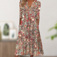 🔥 Letzter Tag! 50% Rabatt Damen Lässiges Blumenkleid mit V-Ausschnitt 🌸 Luftiges lockeres Sommerkleid mit praktischen Taschen