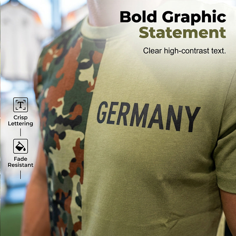 🔥 Letzter Tag! 50% Rabatt Herren Camouflage Patchwork T-Shirt 🪖 Lässiger Military-Look, atmungsaktiv & bequem für Alltag & Outdoor
