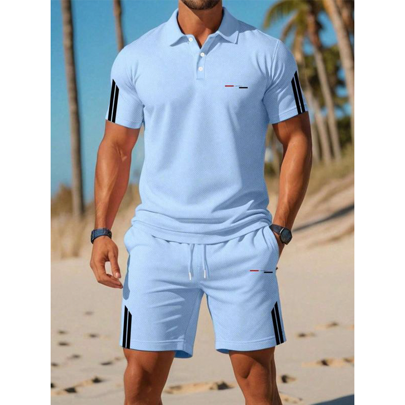 🔥 Letzter Tag! 50% Rabatt Herren 2-Teilig Freizeit-Set ☀️ Kurzarm-Polo & Shorts – Atmungsaktiv für Alltag, Sport & Reisen