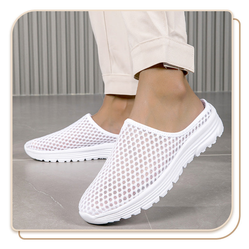 👟 50% Rabatt: Atmungsaktive Mesh-Slipper | Bequem & leicht für Haus, Garten & Sommer ☀️